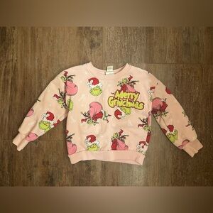 Toddler Girls Merry Grinchmas Sweatshirt    Size 4